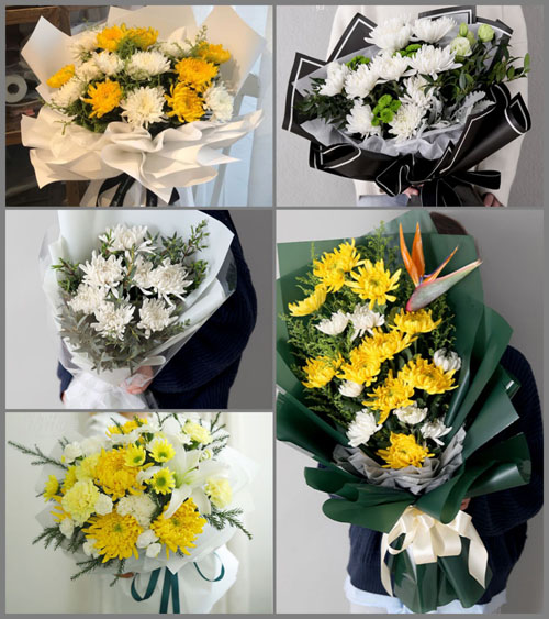 安徽黄山市祁门县祁山镇光明村白事花束代送